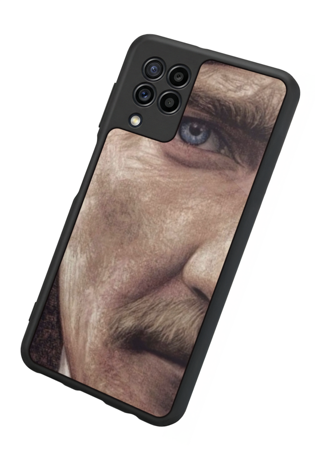Samsung Galaxy M32 Uyumlu Mustafa Kemal Ataturk Tasarımlı Glossy Premium Kılıf