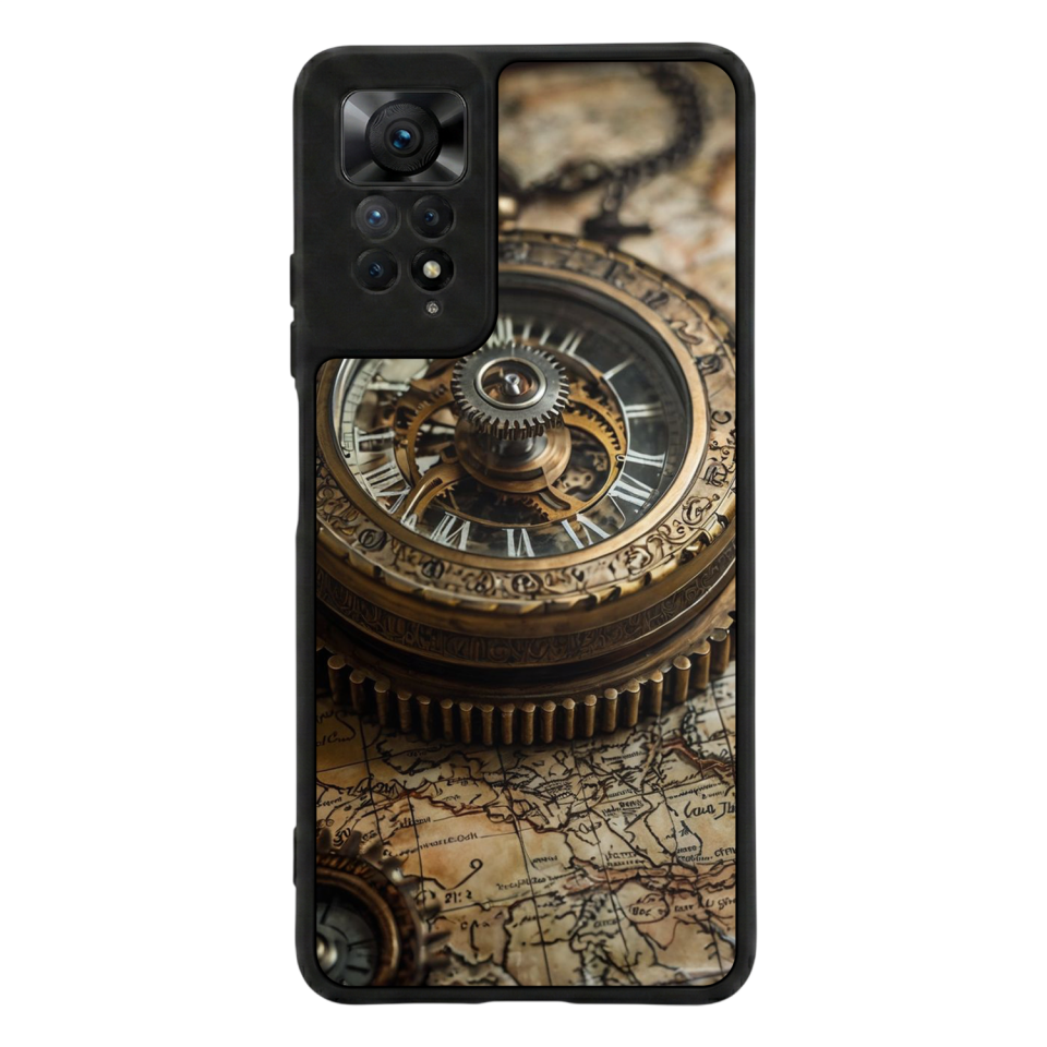 Xiaomi Redmi Note 12 Pro Uyumlu Pusula Tasarımlı Glossy Premium Kılıf