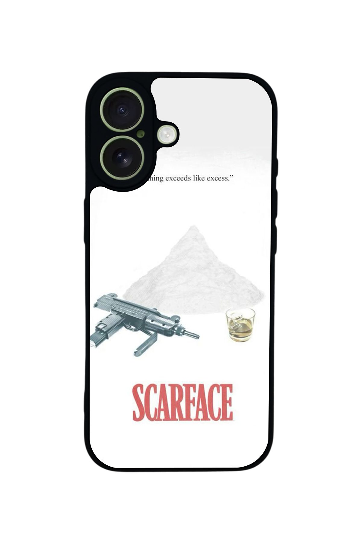 iPhone 17 Uyumlu Scarface Tasarımlı Glossy Premium Kılıf