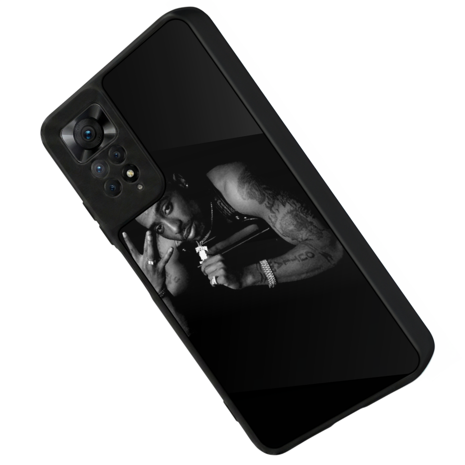 Xiaomi Redmi Note 11 Pro Uyumlu Tupac Tasarımlı Glossy Premium Kılıf