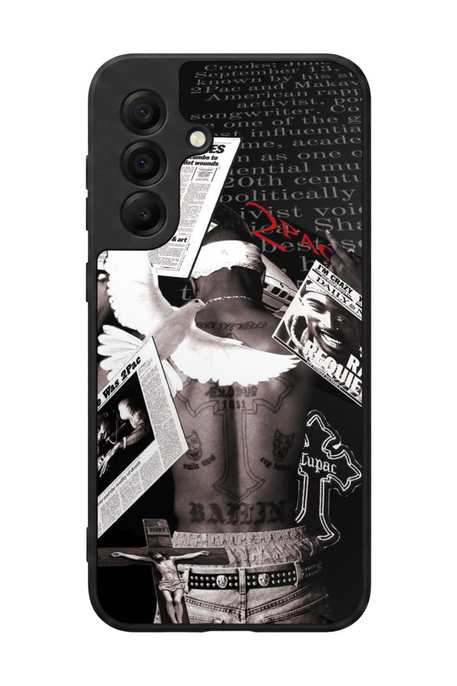 Samsung Galaxy A17 Uyumlu Tupac Tasarımlı Glossy Premium Kılıf