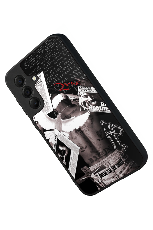 Samsung Galaxy A17 Uyumlu Tupac Tasarımlı Glossy Premium Kılıf