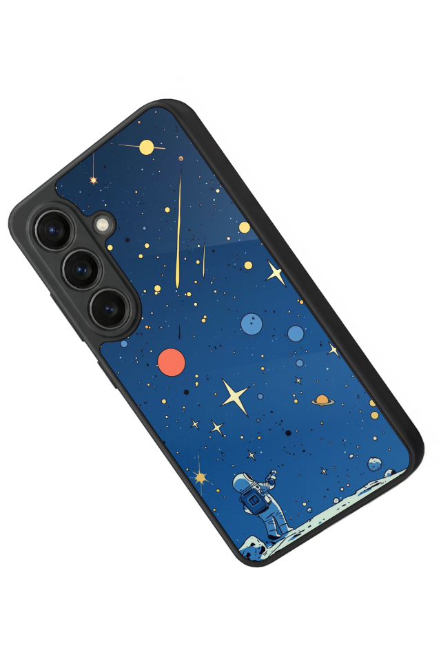 Samsung Galaxy S26 Uyumlu Uzay Tasarımlı Glossy Premium Kılıf