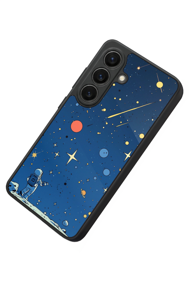 Samsung Galaxy S26 Uyumlu Uzay Tasarımlı Glossy Premium Kılıf