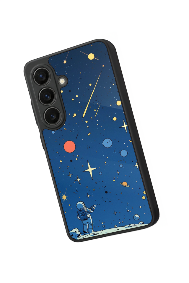 Samsung Galaxy S26 Uyumlu Uzay Tasarımlı Glossy Premium Kılıf