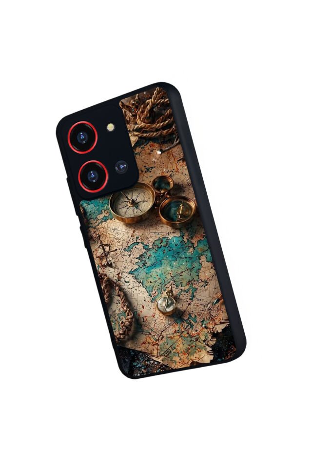 Reeder S19 Max Pro S 108MP Uyumlu Harita Tasarımlı Glossy Premium Kılıf