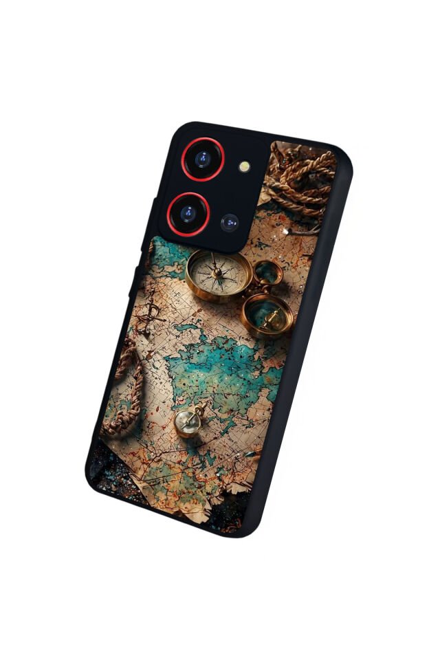 Reeder S19 Max Pro S 108MP Uyumlu Harita Tasarımlı Glossy Premium Kılıf