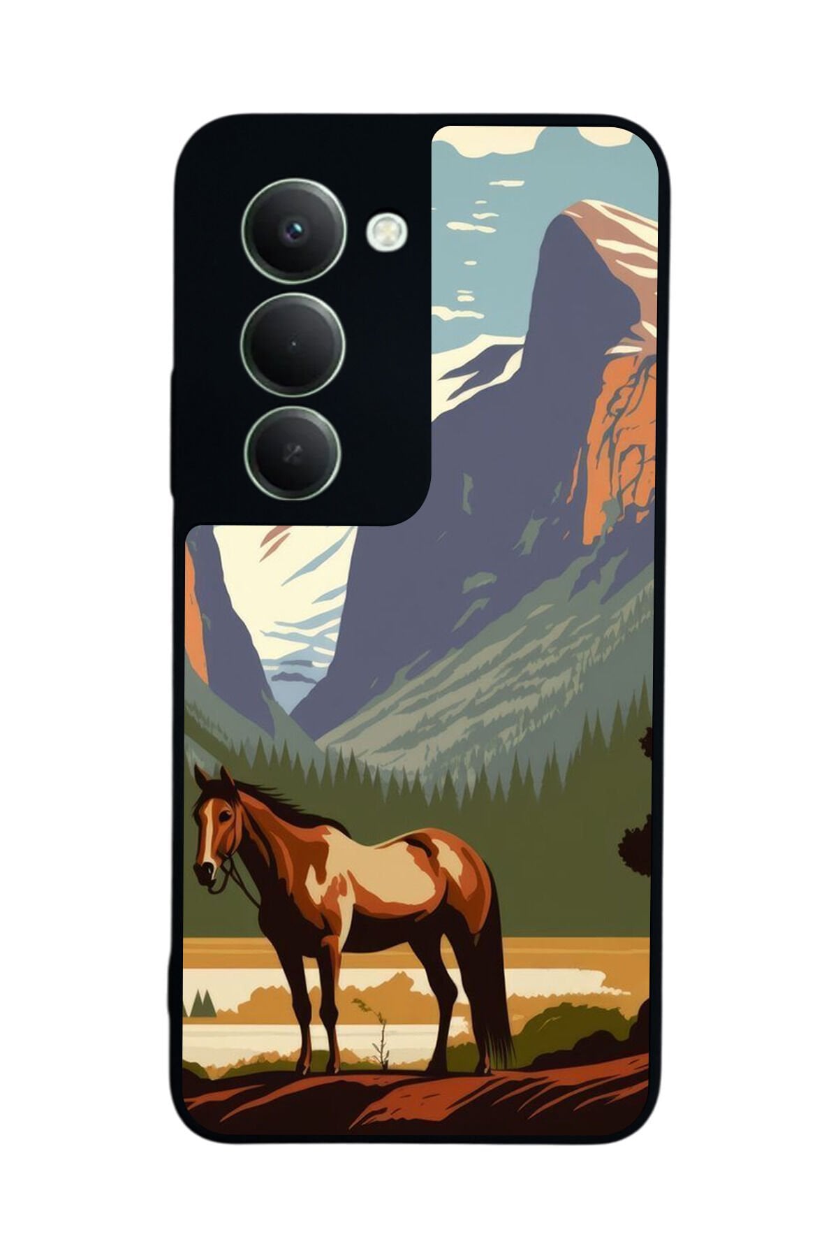 Xiaomi Redmi 15 5G Uyumlu At Horse Tasarımlı Glossy Premium Kılıf