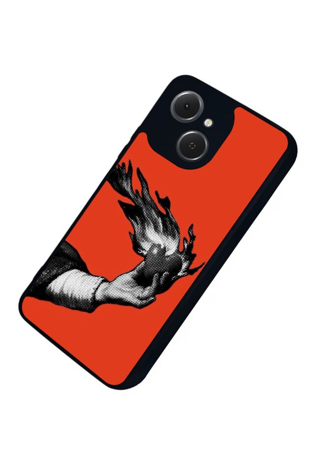 Tecno Spark 40C Uyumlu Kirmizi Tasarımlı Glossy Premium Kılıf