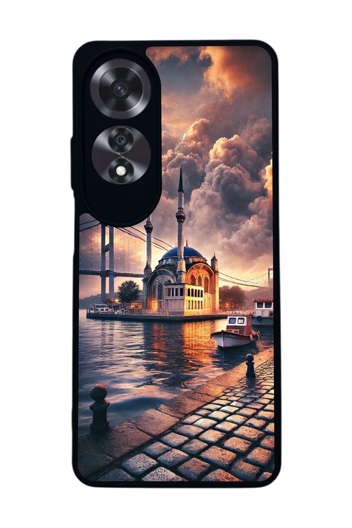 Oppo A60 Mat Siyah uyumlu Kılıf – Yumuşak Silikon, Koruyucu, Şok Emici Kapak