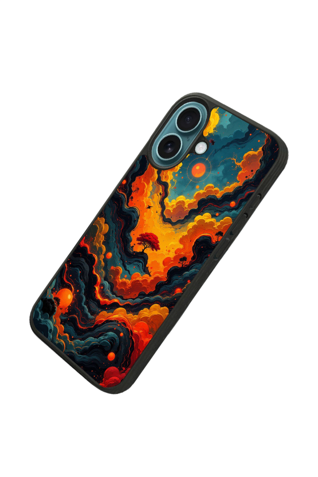 iPhone 16 Uyumlu Abstract Tasarımlı Glossy Premium Kılıf