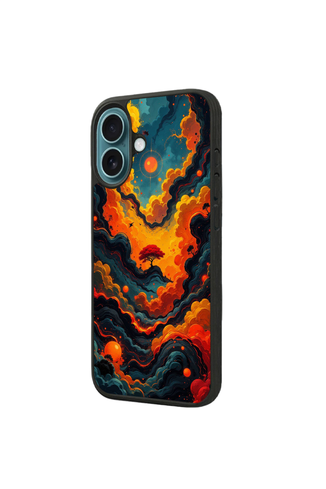 iPhone 16 Uyumlu Abstract Tasarımlı Glossy Premium Kılıf