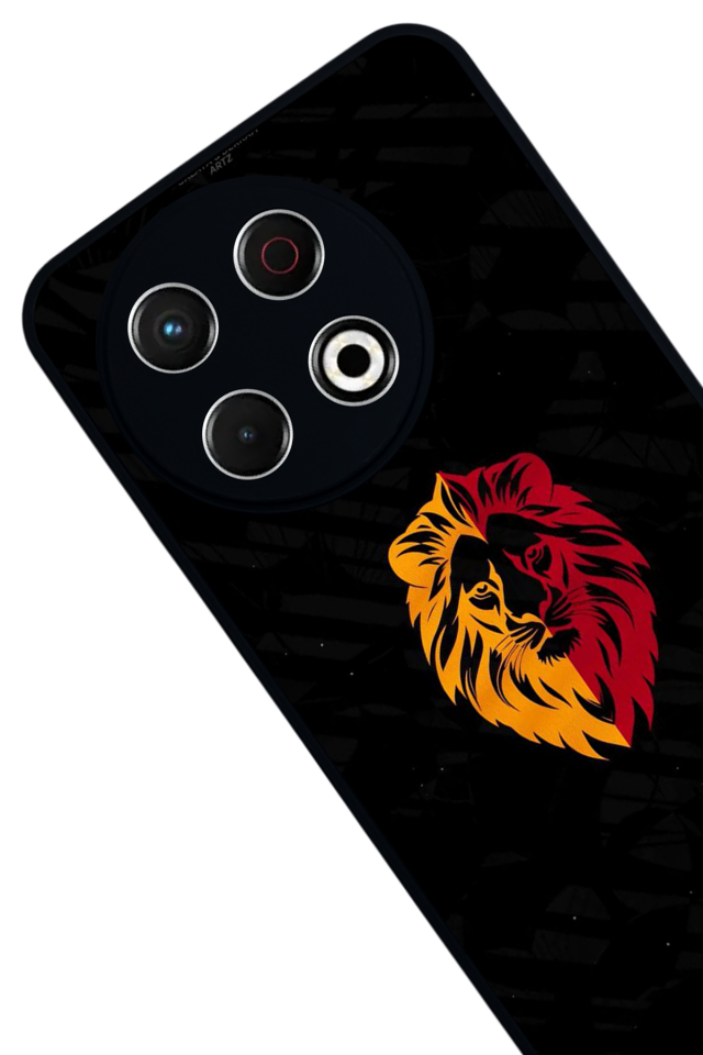 Tecno Spark 30 Pro Uyumlu Aslan Tasarımlı Glossy Premium Kılıf