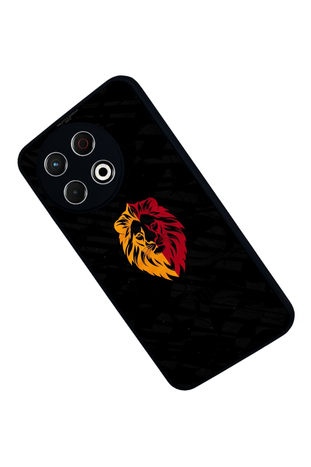 Tecno Spark 30 Pro Uyumlu Aslan Tasarımlı Glossy Premium Kılıf