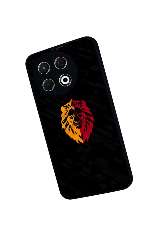 Tecno Spark 30 Pro Uyumlu Aslan Tasarımlı Glossy Premium Kılıf