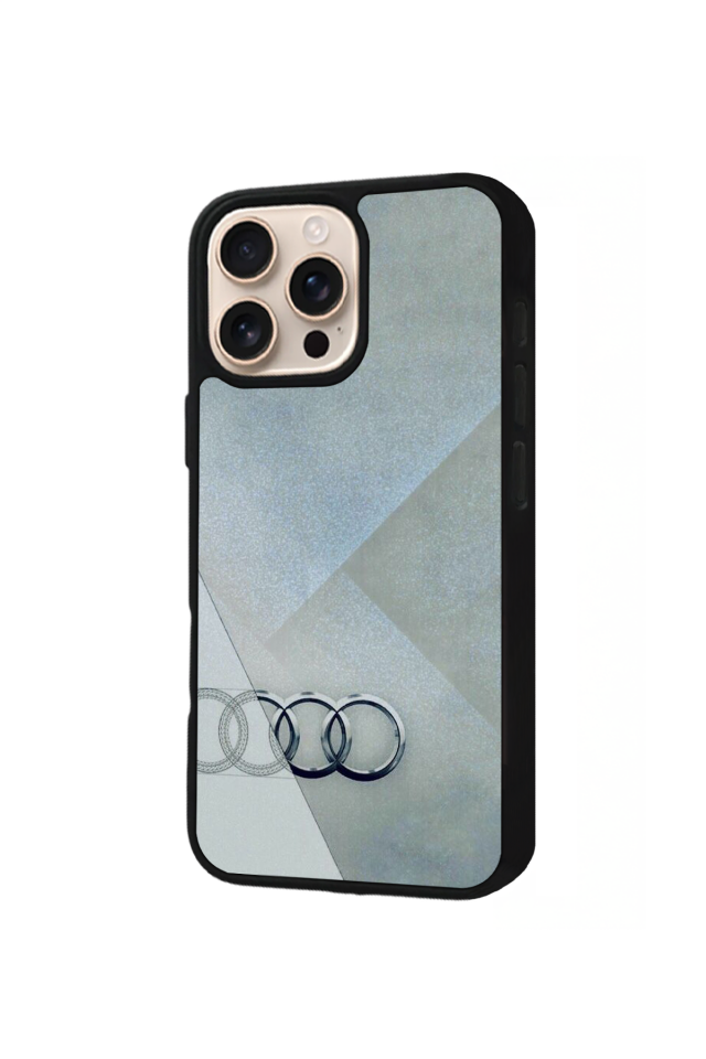 iPhone 15 Pro Uyumlu Audi Tasarımlı Glossy Premium Kılıf
