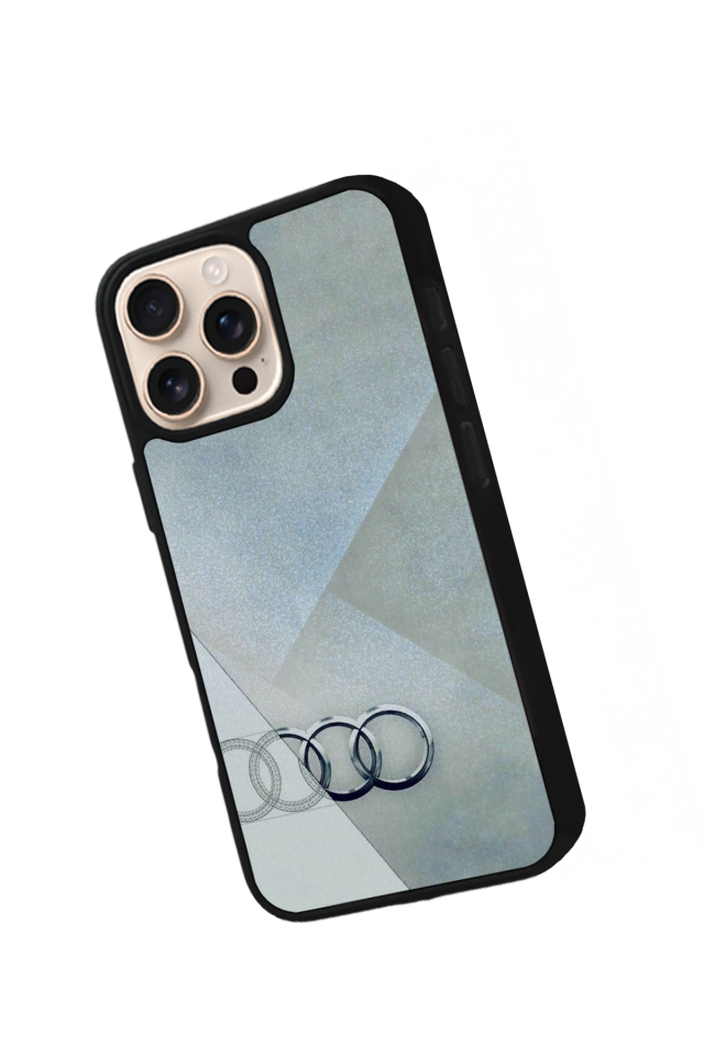 iPhone 15 Pro Uyumlu Audi Tasarımlı Glossy Premium Kılıf