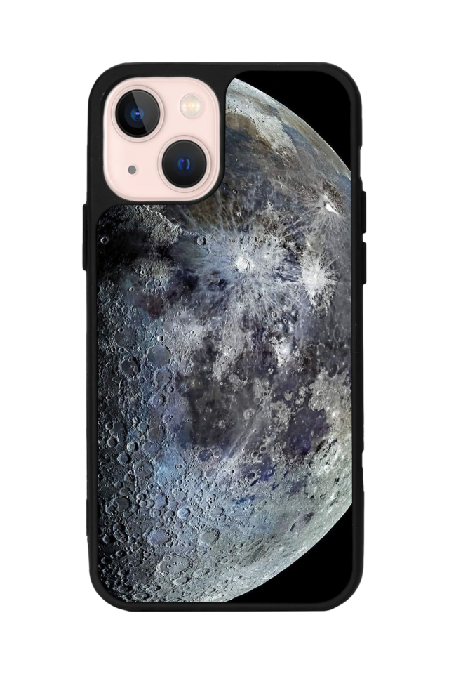 iPhone 13 Mini Uyumlu Ay Tasarımlı Glossy Premium Kılıf