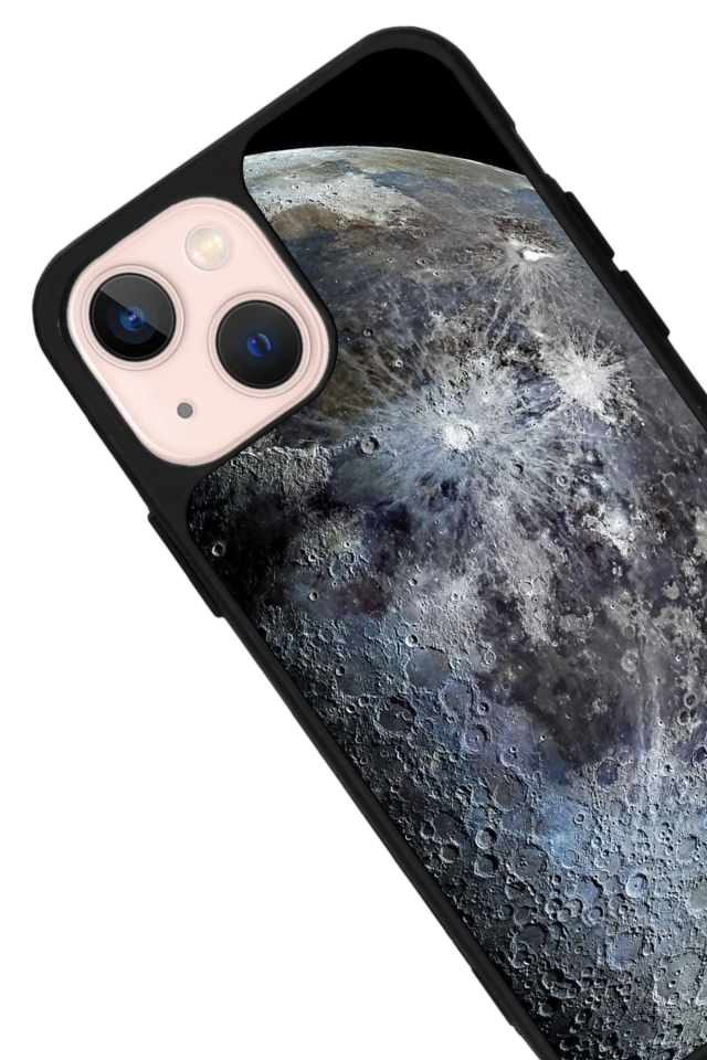 iPhone 13 Mini Uyumlu Ay Tasarımlı Glossy Premium Kılıf