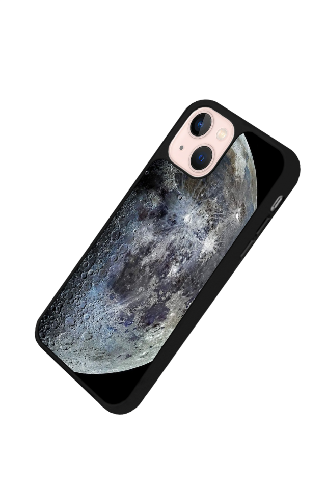 iPhone 13 Mini Uyumlu Ay Tasarımlı Glossy Premium Kılıf