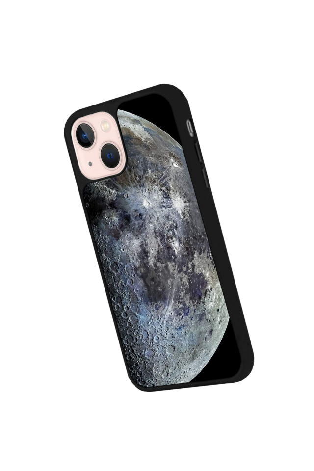 iPhone 13 Mini Uyumlu Ay Tasarımlı Glossy Premium Kılıf