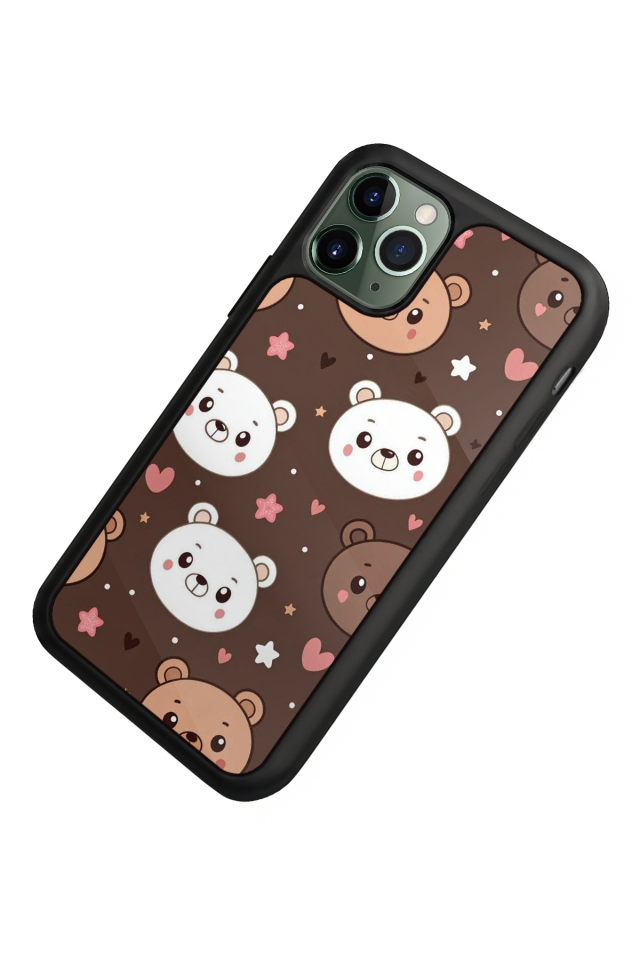 iPhone 11 Pro Uyumlu Ayı Tasarımlı Glossy Premium Kılıf