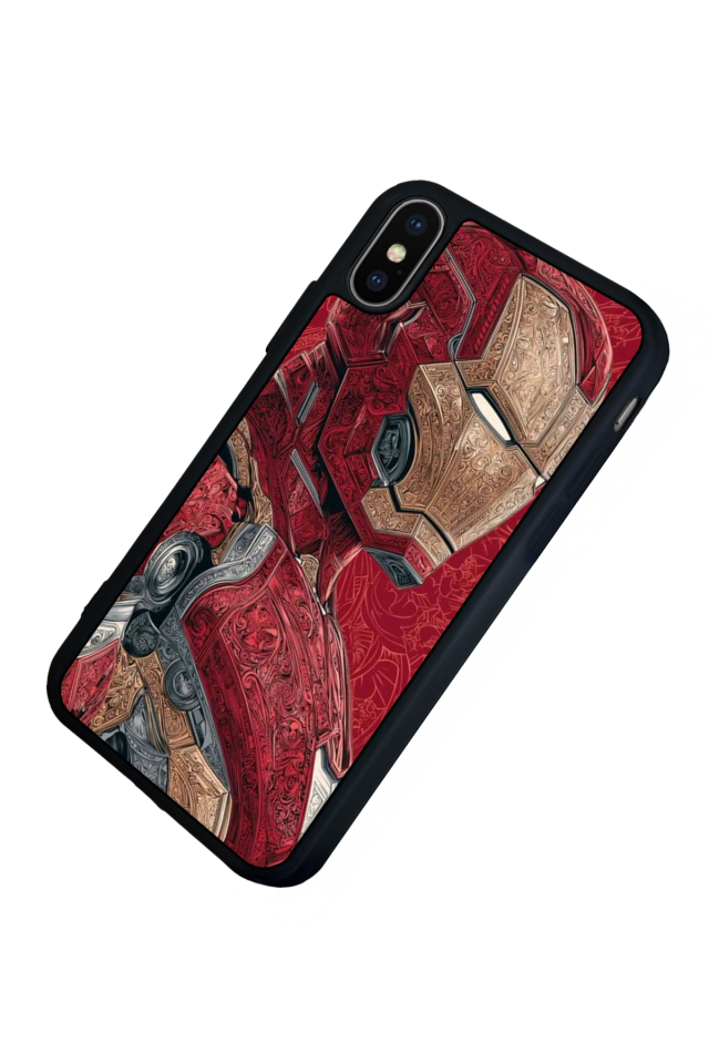iPhone XS Max Uyumlu Iron Man ( Demir Adam ) Tasarımlı Glossy Premium Kılıf