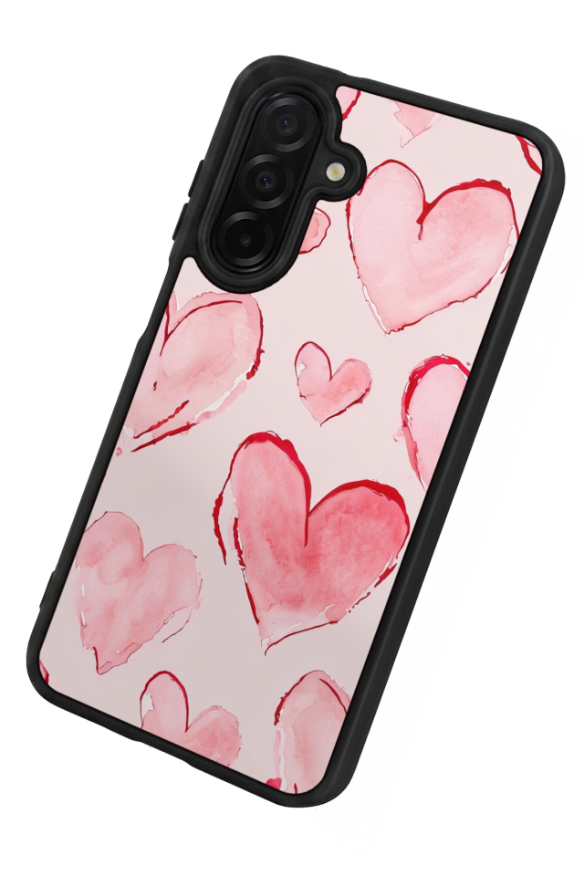 Samsung Galaxy A36 Uyumlu Kalp Love Tasarımlı Glossy Premium Kılıf