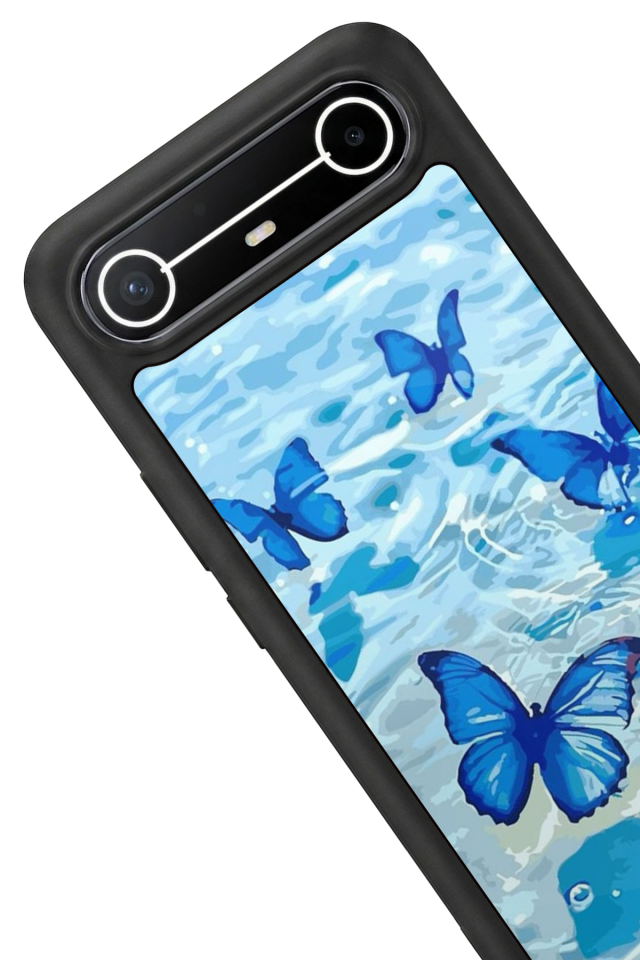 Tecno Spark Slim 5G Uyumlu Kelebek Tasarımlı Glossy Premium Kılıf