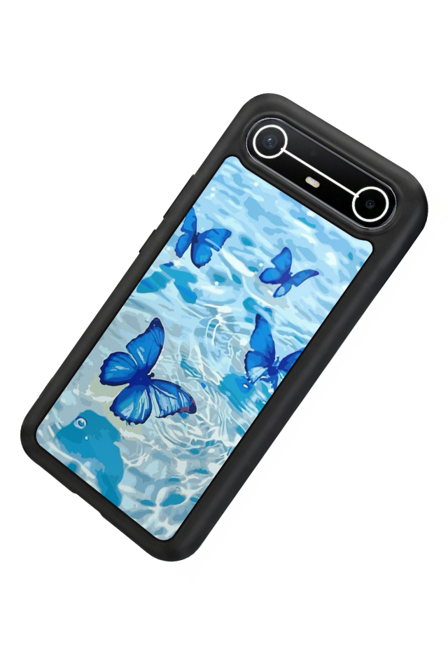 Tecno Spark Slim 5G Uyumlu Kelebek Tasarımlı Glossy Premium Kılıf