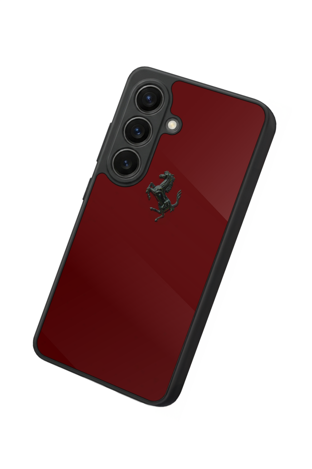 Samsung Galaxy S26 Uyumlu Kirmizi Tasarımlı Glossy Premium Kılıf