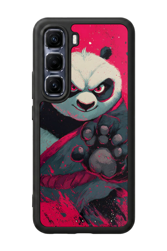 Infinix Hot 60 Pro Plus Uyumlu Kung Fu Panda Tasarımlı Glossy Premium Kılıf