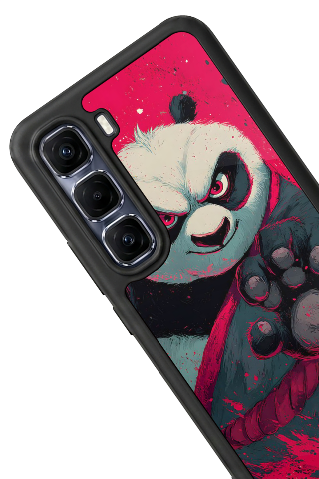 Infinix Hot 60 Pro Plus Uyumlu Kung Fu Panda Tasarımlı Glossy Premium Kılıf