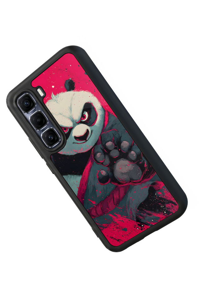Infinix Hot 60 Pro Plus Uyumlu Kung Fu Panda Tasarımlı Glossy Premium Kılıf