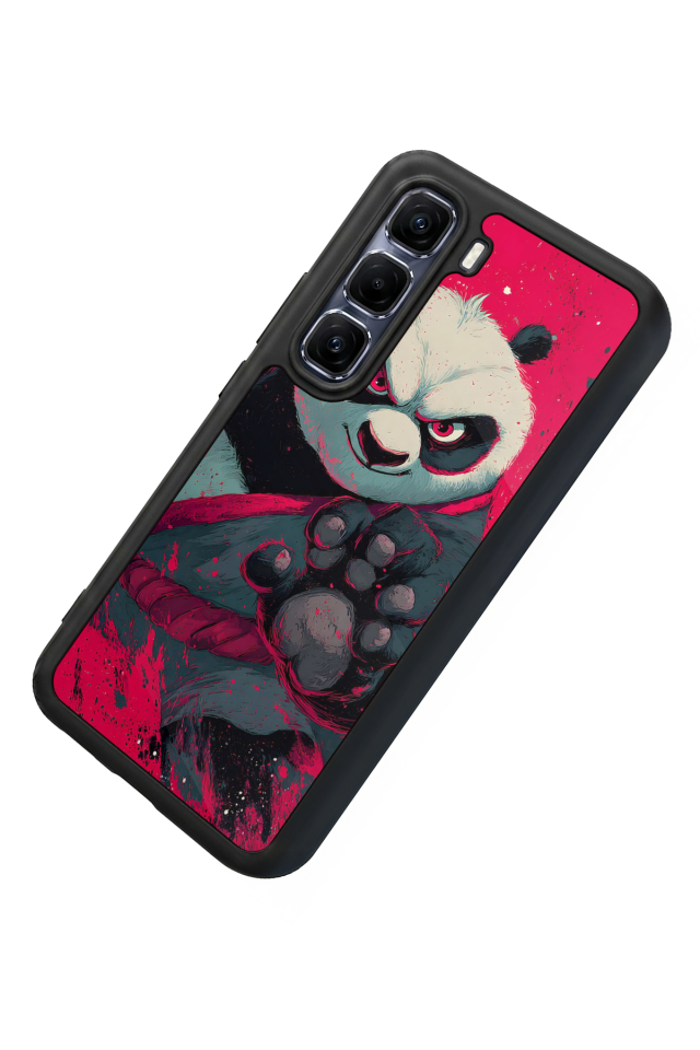 Infinix Hot 60 Pro Plus Uyumlu Kung Fu Panda Tasarımlı Glossy Premium Kılıf