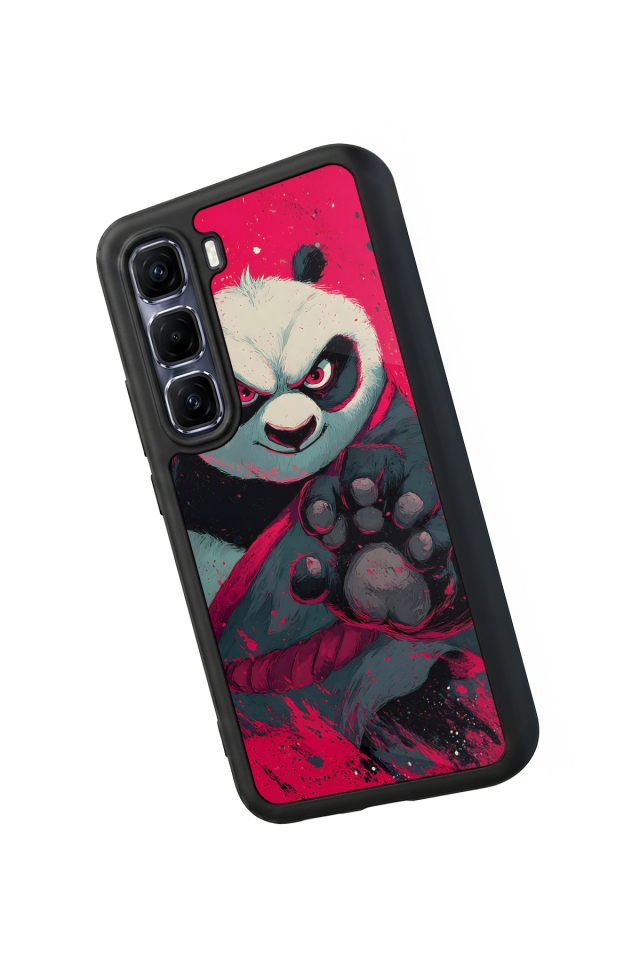 Infinix Hot 60 Pro Plus Uyumlu Kung Fu Panda Tasarımlı Glossy Premium Kılıf