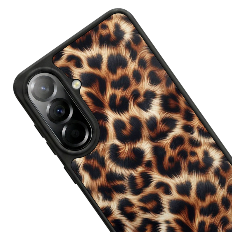Samsung Galaxy A57 Uyumlu Leopar Tasarımlı Glossy Premium Kılıf