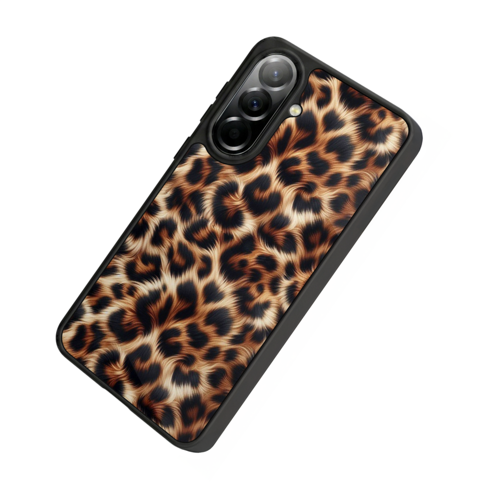 Samsung Galaxy A57 Uyumlu Leopar Tasarımlı Glossy Premium Kılıf