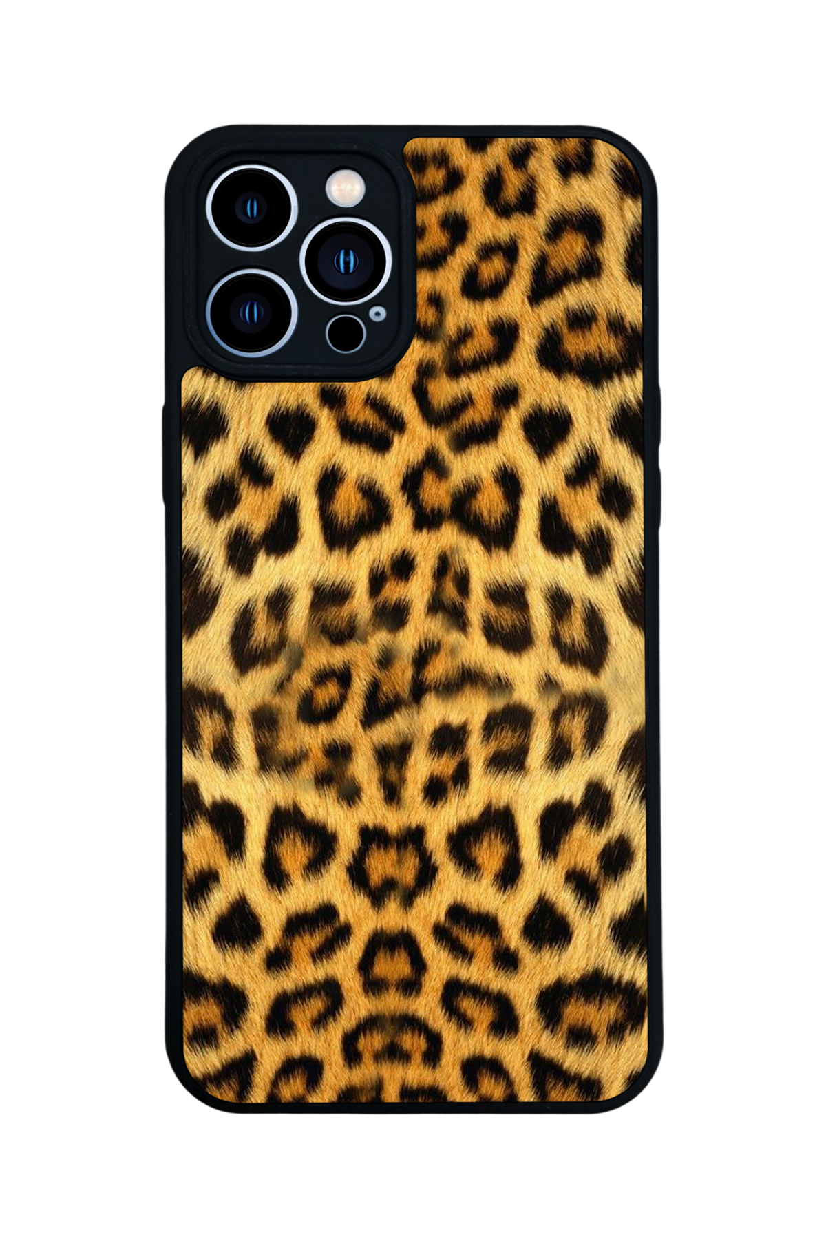 iPhone 12 Pro Max Uyumlu Leopar Tasarımlı Glossy Premium Kılıf