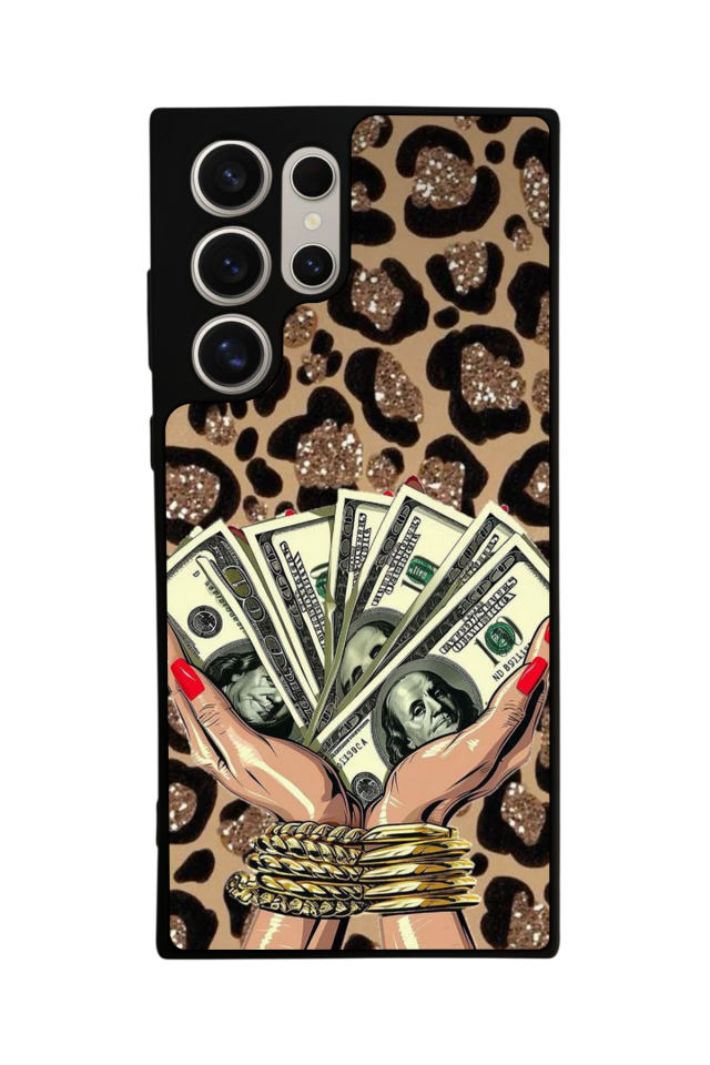 Samsung Galaxy S22 Ultra Uyumlu Para Tasarımlı Glossy Premium Kılıf