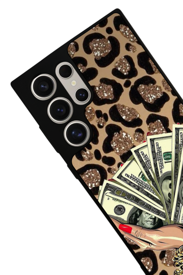 Samsung Galaxy S22 Ultra Uyumlu Para Tasarımlı Glossy Premium Kılıf