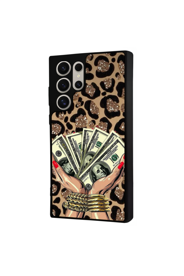 Samsung Galaxy S22 Ultra Uyumlu Para Tasarımlı Glossy Premium Kılıf