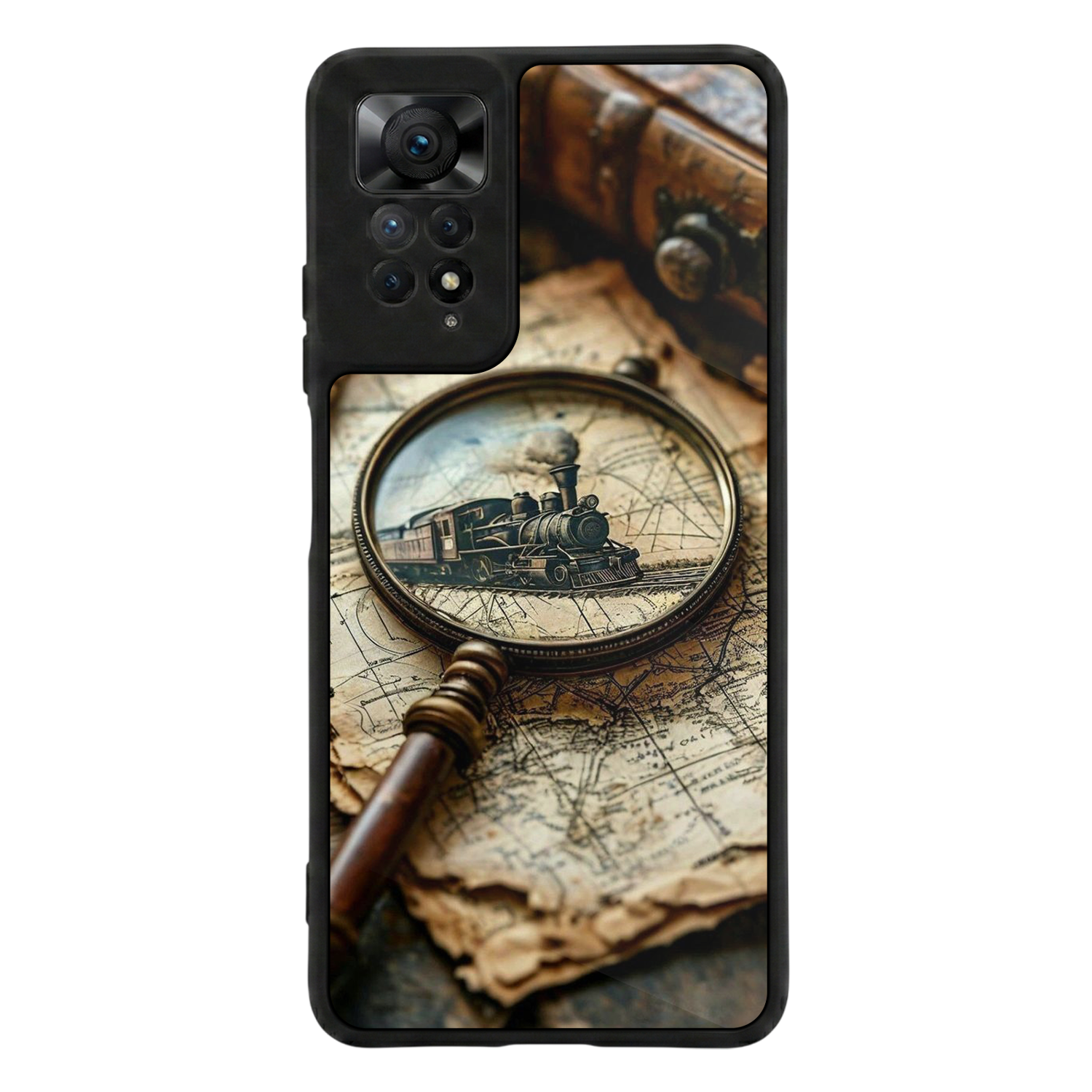 Xiaomi Redmi Note 12 Pro Uyumlu Pusula Tasarımlı Glossy Premium Kılıf