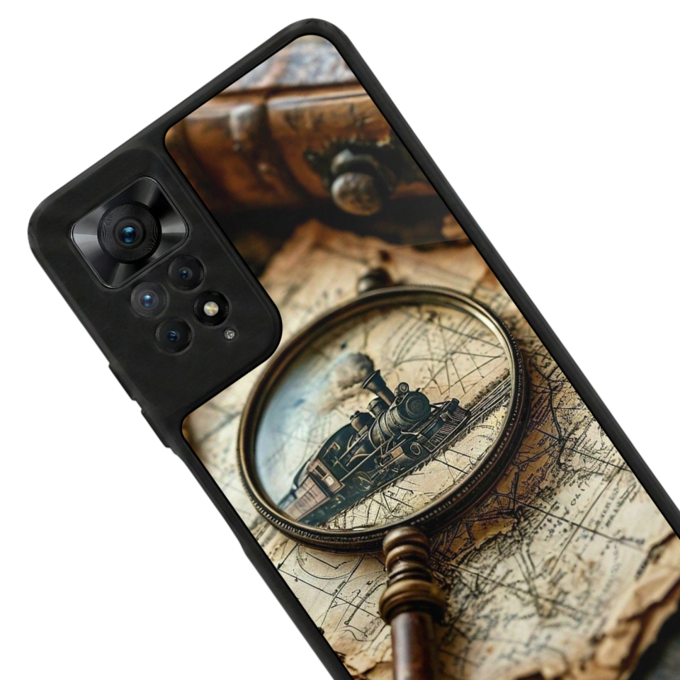 Xiaomi Redmi Note 12 Pro Uyumlu Pusula Tasarımlı Glossy Premium Kılıf