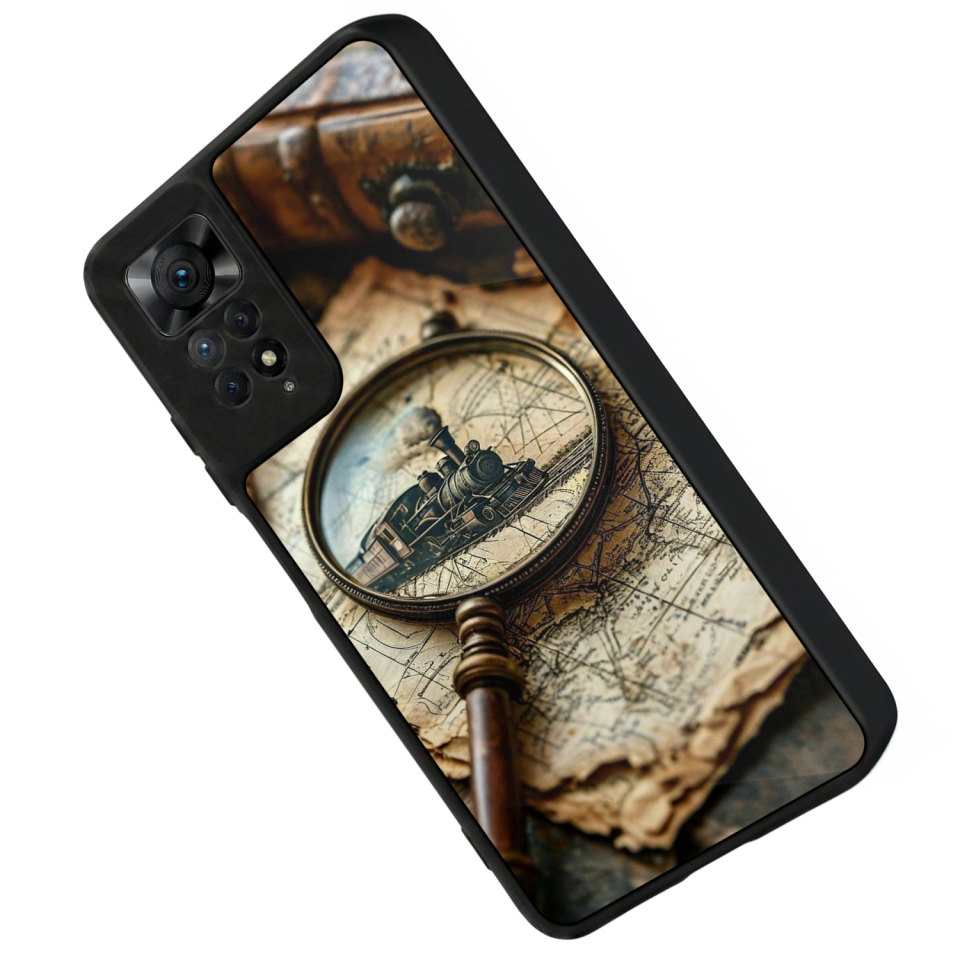 Xiaomi Redmi Note 12 Pro Uyumlu Pusula Tasarımlı Glossy Premium Kılıf