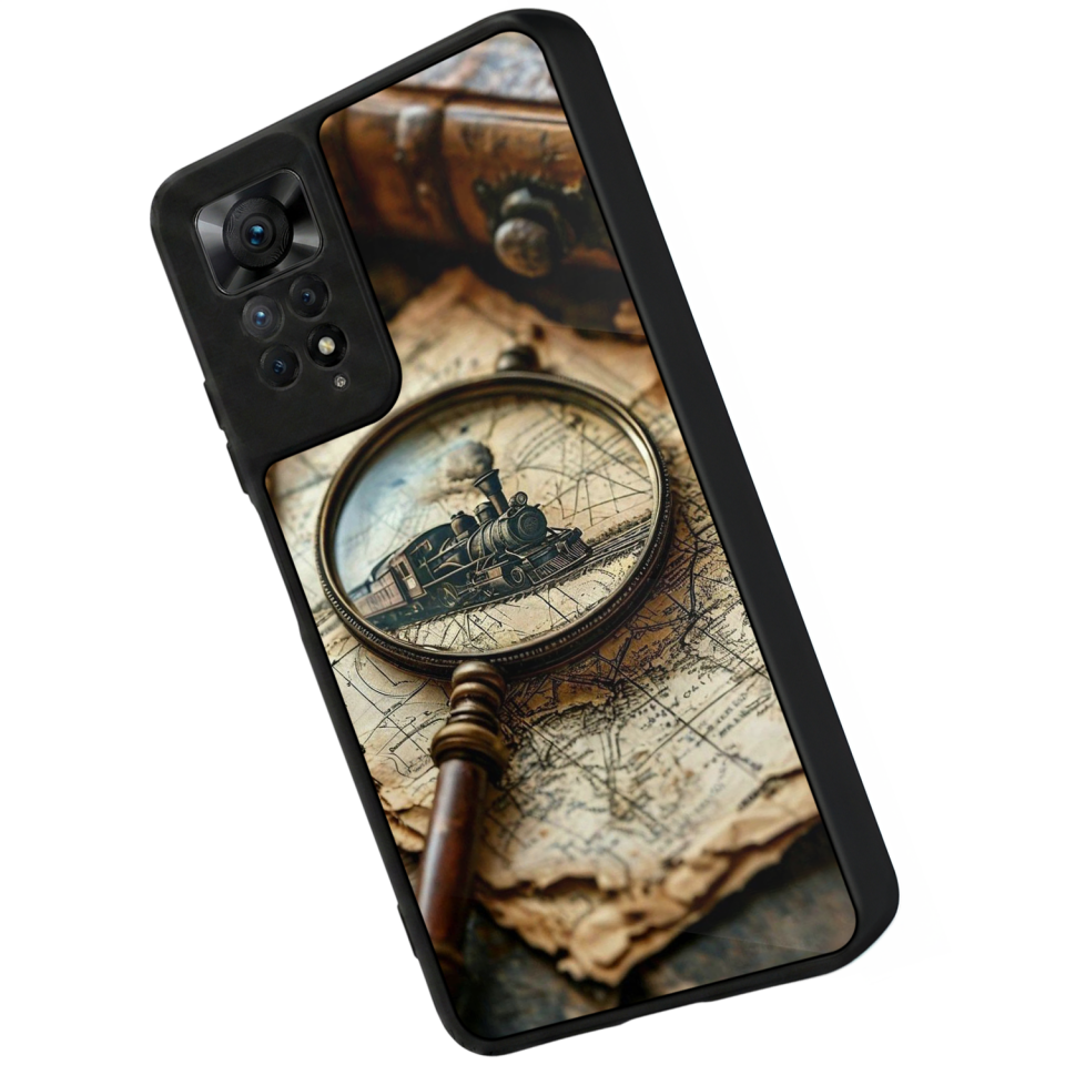 Xiaomi Redmi Note 12 Pro Uyumlu Pusula Tasarımlı Glossy Premium Kılıf