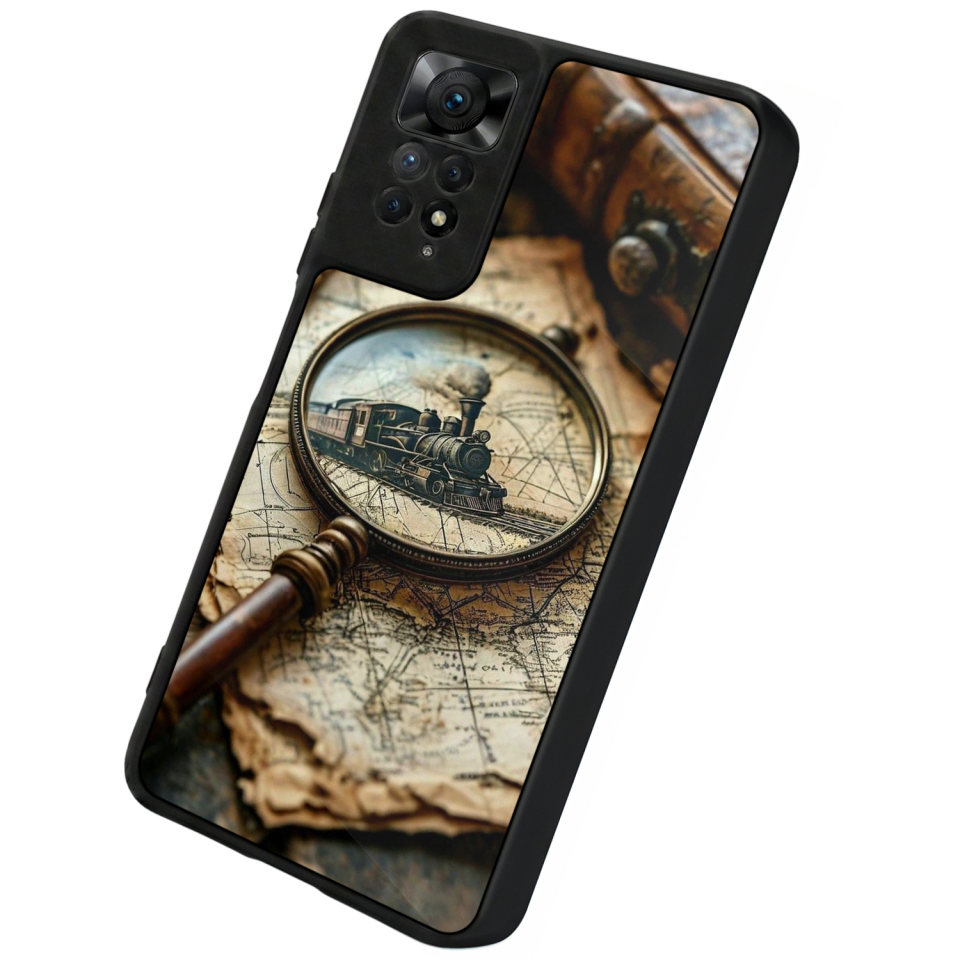 Xiaomi Redmi Note 12 Pro Uyumlu Pusula Tasarımlı Glossy Premium Kılıf