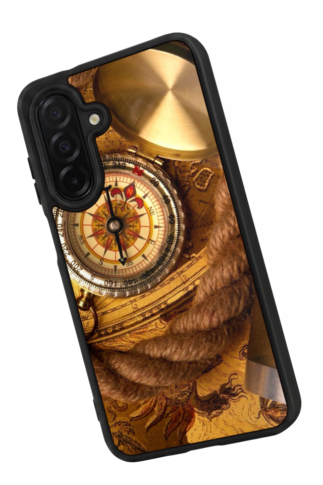 Samsung Galaxy A26 Uyumlu Pusula Tasarımlı Glossy Premium Kılıf