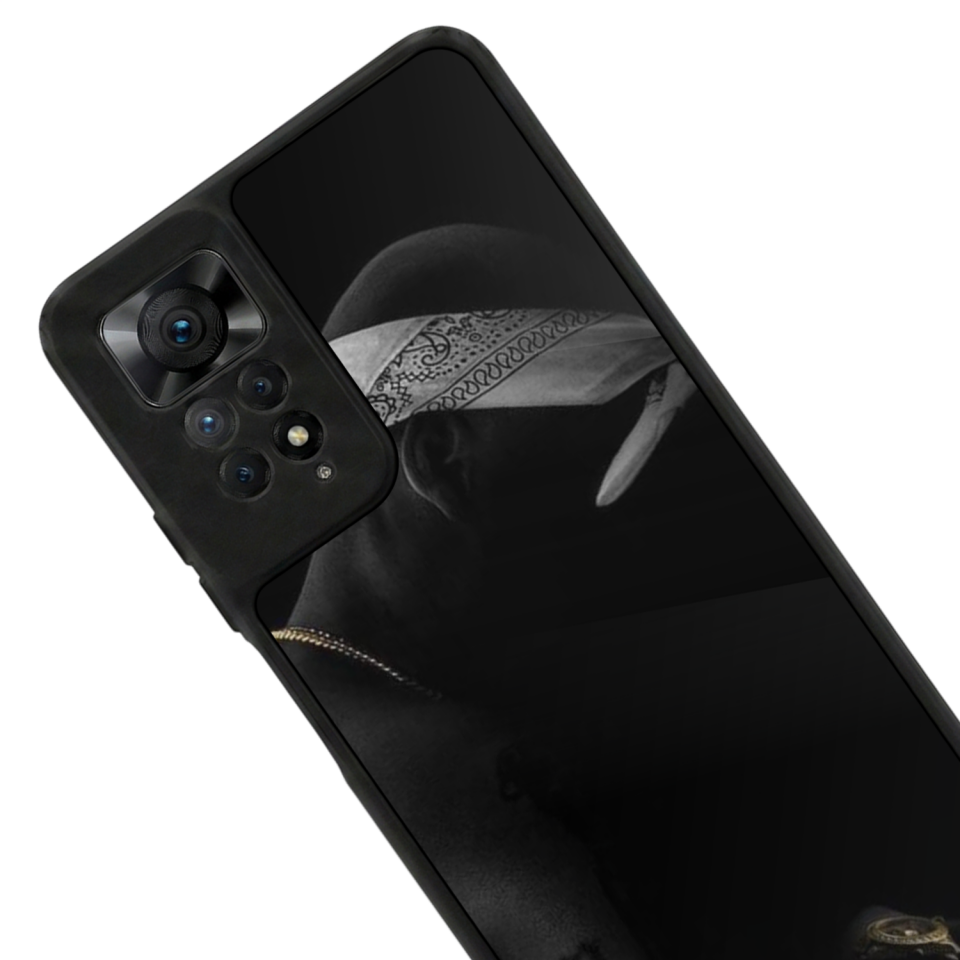 Xiaomi Redmi Note 11 Pro Uyumlu Tupac Tasarımlı Glossy Premium Kılıf