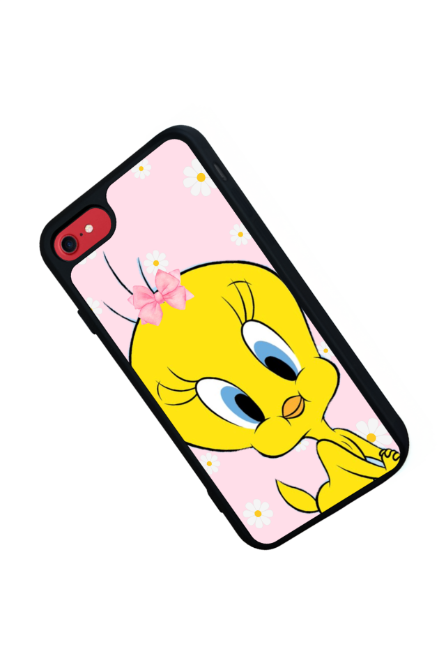 iPhone 8 Uyumlu Tweety Tasarımlı Glossy Premium Kılıf